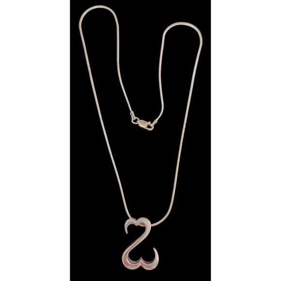 Kay's/Zales Jewelers Jane Seymour "Open Heart" Sterling Silver Pendant Necklace - Picture 4 of 4